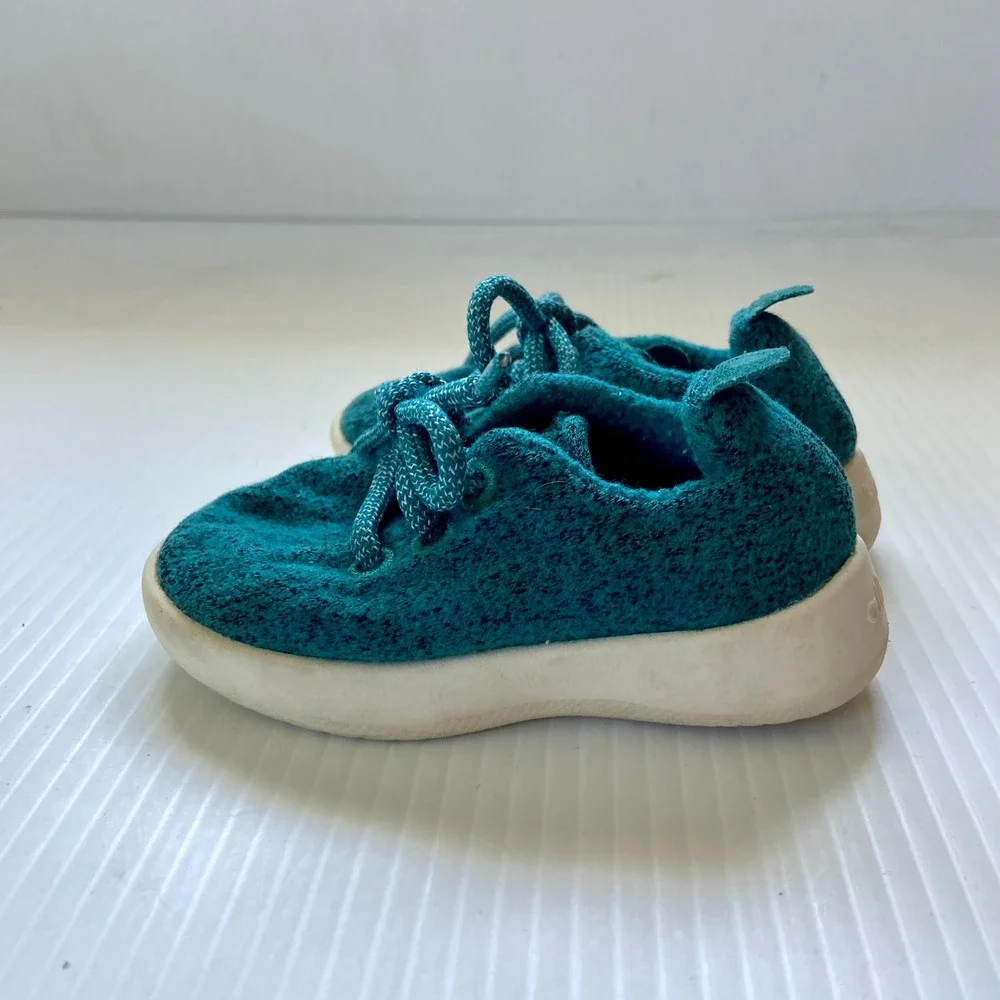 Allbirds Smallbirds Wool Runners Sneakers Teal Toddler Boys Girls Unisex 5